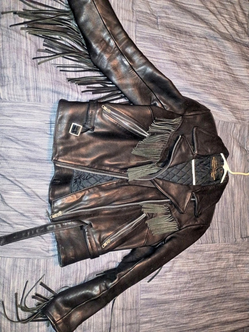 Harley-Davidson fringe leather jacket Size Medium 36W